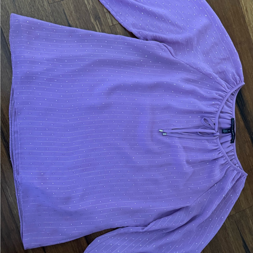 White House Black Market Purple Blouse